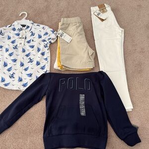 Brand New Polo by Ralph Lauren Kids clothing all size 6 for boys